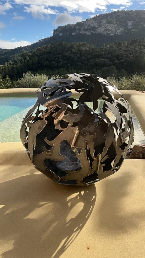 Custom made fire pit
